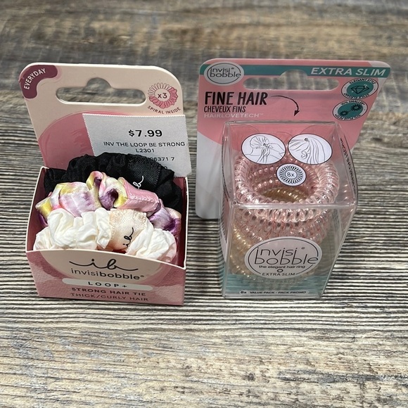 2 pack hair tie with cosmetics bag - Picture 2 of 7